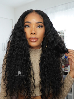 13X6in Deep Wave Thick Density HD Film Lace Front Wig[Bryana029]