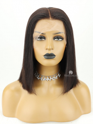 Yaki Bob 150% Density Indian Hair Lace Front Wig [FS11]