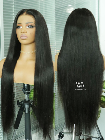 24in-30in 250% Density Silky Straight Human Glueless HD Lace Wig [FS259]