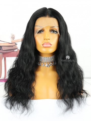 Jet Black 360 Lace Wig 150% Density Body Wave Brazilian Virgin Hair [MS100]