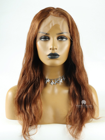 18in Brown 150% Density Brazilian Hair 360 Lace Front Wig [FS83]