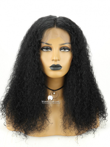 Natural Color Tight Curly 360 Lace Wig 180% Density Brazilian Hair [FS15]