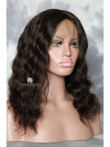 14in Natural Color Body Wave Brazilian Virgin Lace Front Wig[WCB-01]
