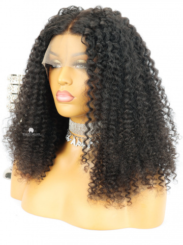 Natural Color Water Wave Brazilian Virgin Hair Full Lace Wigs[FLW28]