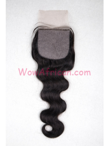 Clearance Sales Silk Base Closure Indian Remy Hair Body Wave