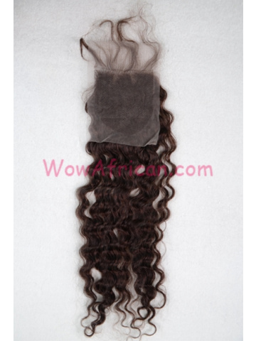 Clearance Sales Lace Closure Indian Remy Hair Deep Wave