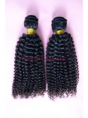 Natural Color Peruvian Curl Brazilian Virgin Hair Weave 2pcs Bundle[WB21]