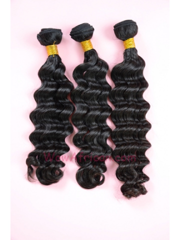 Indian Virgin Hair Weave 3pcs Bundle Natural Color Brazilian Wave [WB82]