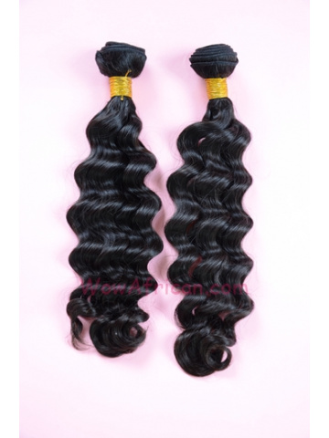 Natural Color Brazilian Wave Brazilian Virgin Hair Weave 2pcs Bundle[WB09]
