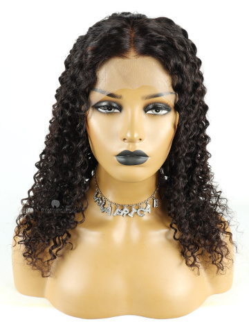 Natural Color Curly Lace Frontal Wig Brazilian Virgin Wig [FS136]