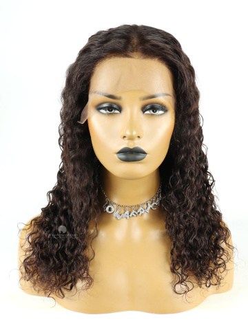 16In Natural Color Loose Deep Wave Lace Frontal Wig Brazilian Virgin Wig [FS137]