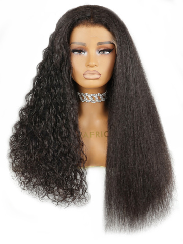 2in1 Kinky Straight/Loose Wavy Easy Transformable Glueless 13x6in HD Lace Wig [Magic]