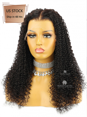 13X6in Thick Density Water Wave Lace Front Human Virgin Wig [HW06US]