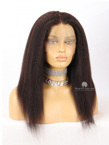150%/180% Italian Yaki 360 Frontal Wig Indian Hair [WCS48]