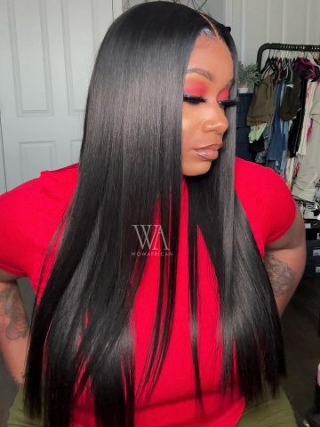  Yaki Straight HD Lace Indian Hair 360 Lace Wig [Laurasia006]