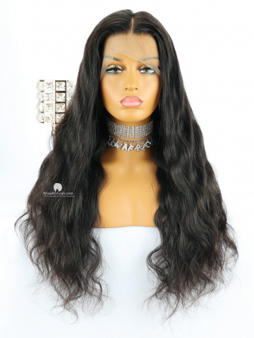  360 Lace Wig Natural Wave Brazilian Virgin Hair 