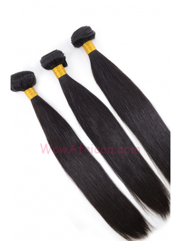 Natural Color Silky Straight Brazilian Virgin Hair Weave 2pcs Bundle[WB06]