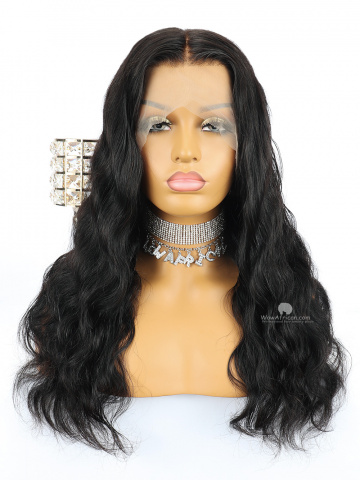 180% Density Natural Wave 360 Frontal Wig Indian Hair [WCS45]