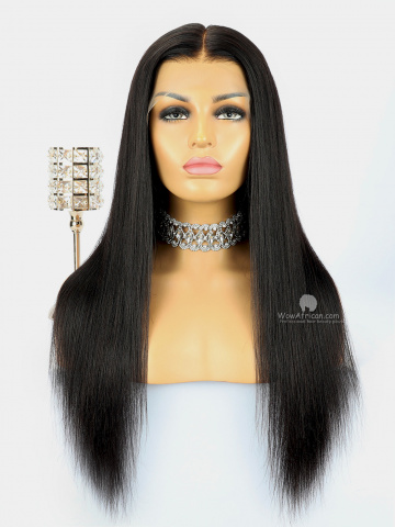 WowAfrican-Yaki Straight Indian Hair 180% Density 360 Wig [Bryana027]