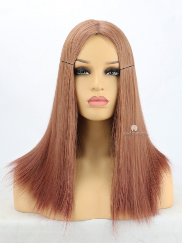 Silky Straight #6/#33 Color European Virgin Silk Top Jewish Wig[MS125]