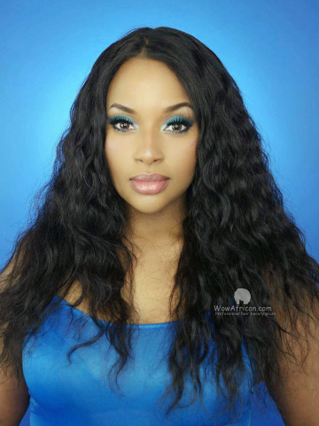  360 Lace Wig Natural Wave Brazilian Virgin Hair 