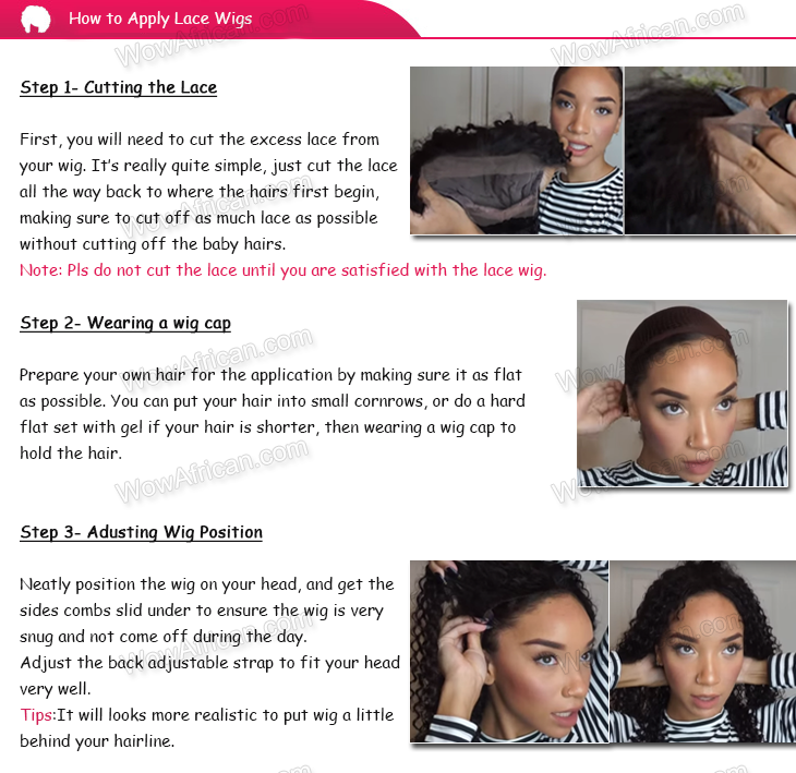 how to apply lace wigs
