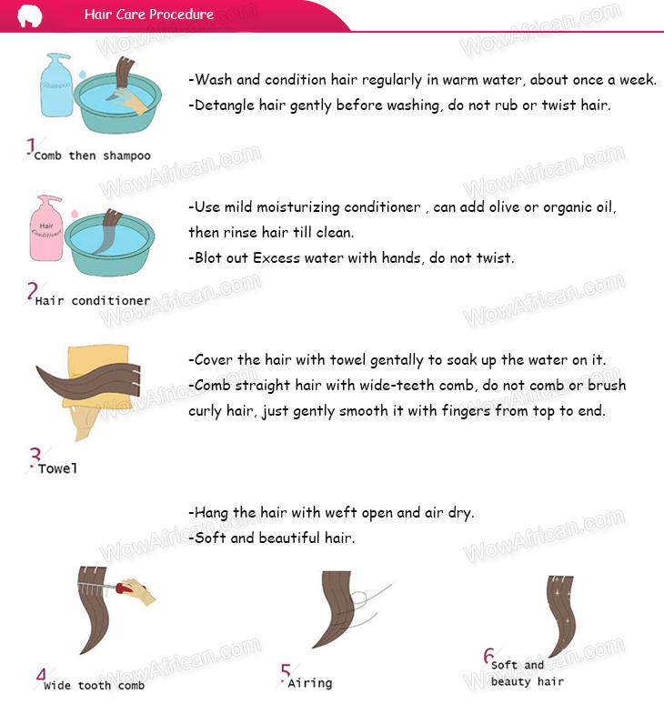 How to wash hair bundles